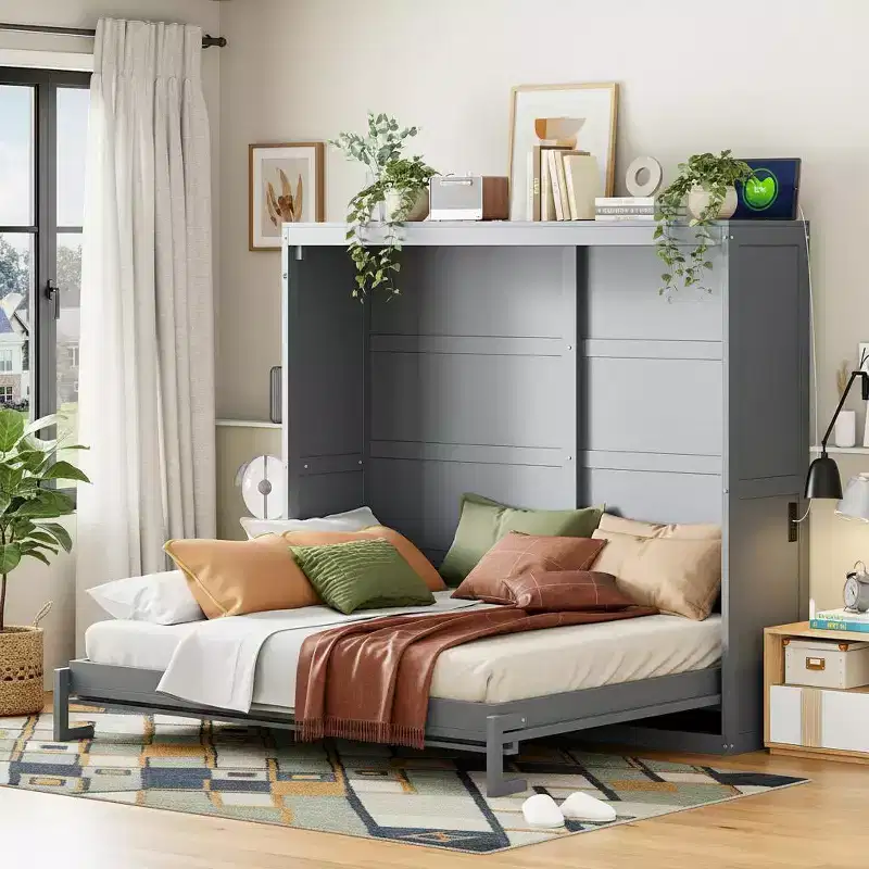 Murphy Bed with Built-in Outlet & USB Ports