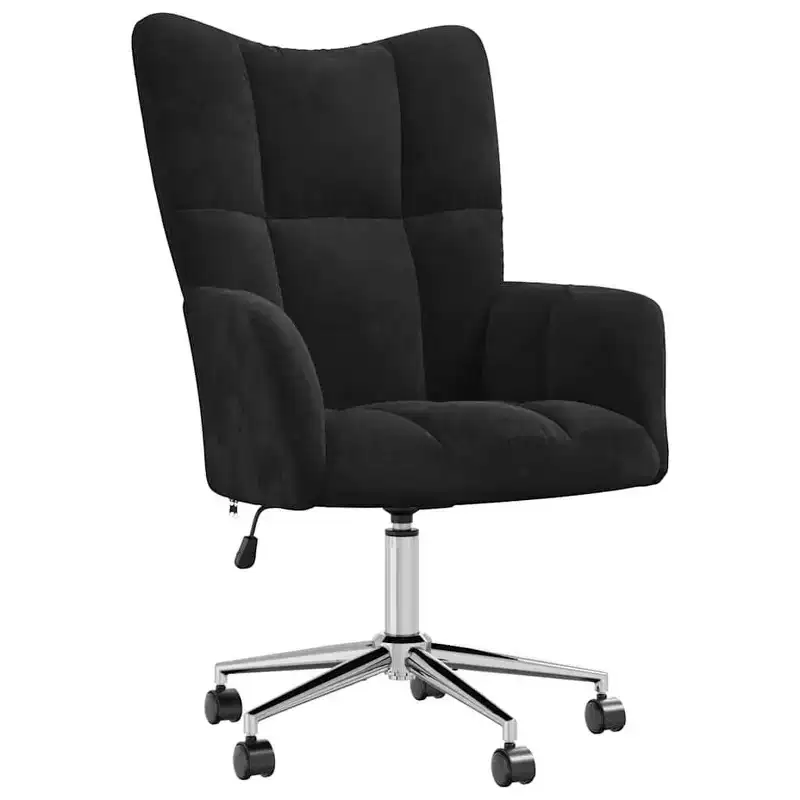 Relaxing Chair Light Gray Velvet
