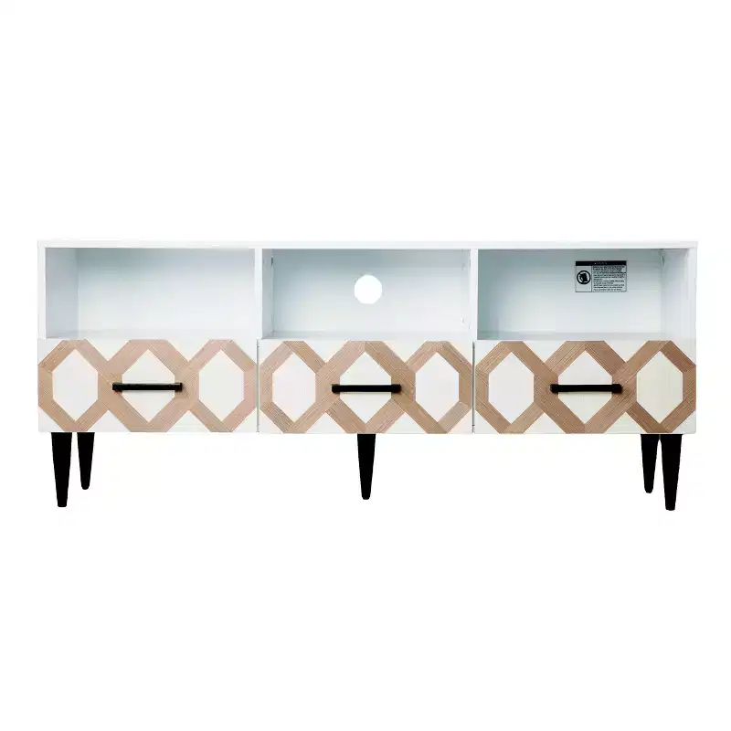 Eltisley TV Stand with Storage - White - SEI