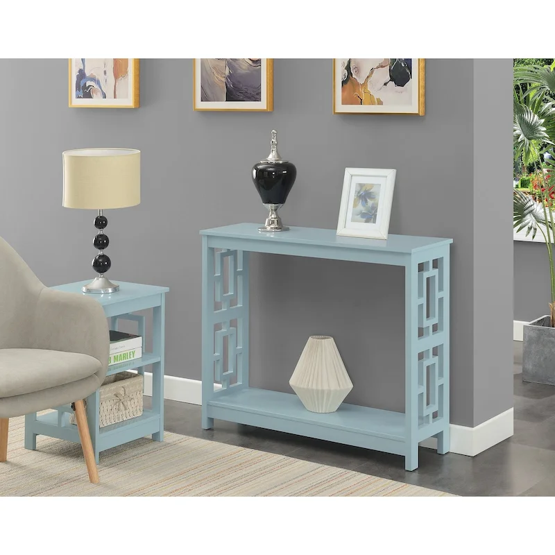 Console Table with Shelf