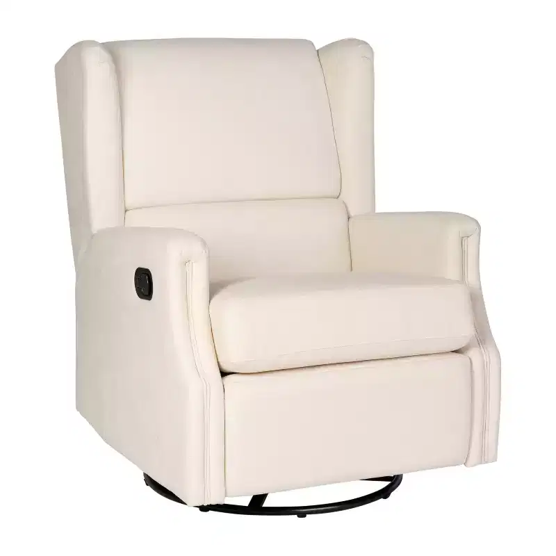Merrick Lane 3-in-1 Wingback Manual Recliner Rocker Swivel Glider Chair