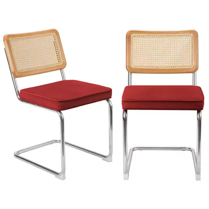 UPTIOT Velvet Upholstered Side Chair (Set of 2)