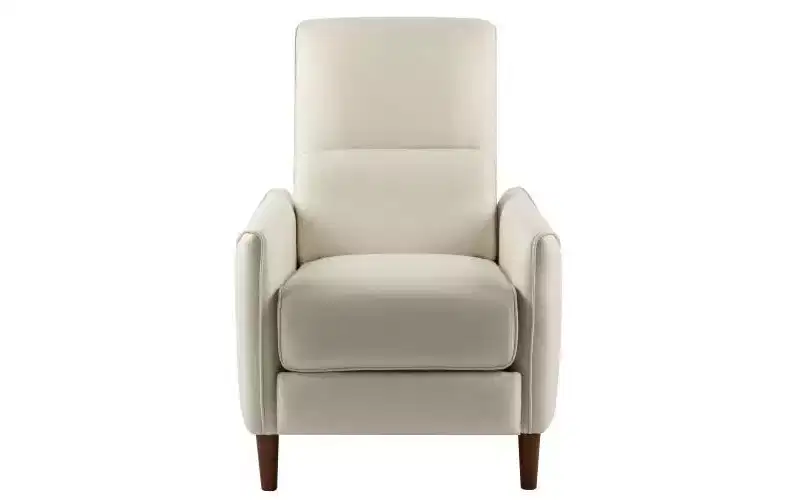Christopher Knight Home Owen Upholstered Recliner Chair with Rubberwood Tapered Legs