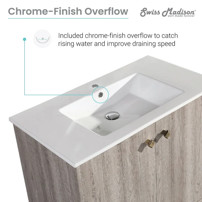 Pur 16.5 Square Wall-Mount Bathroom Sink - Brown