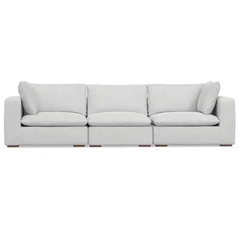 3-Seater Sofa, Cloud Gray, 124.6