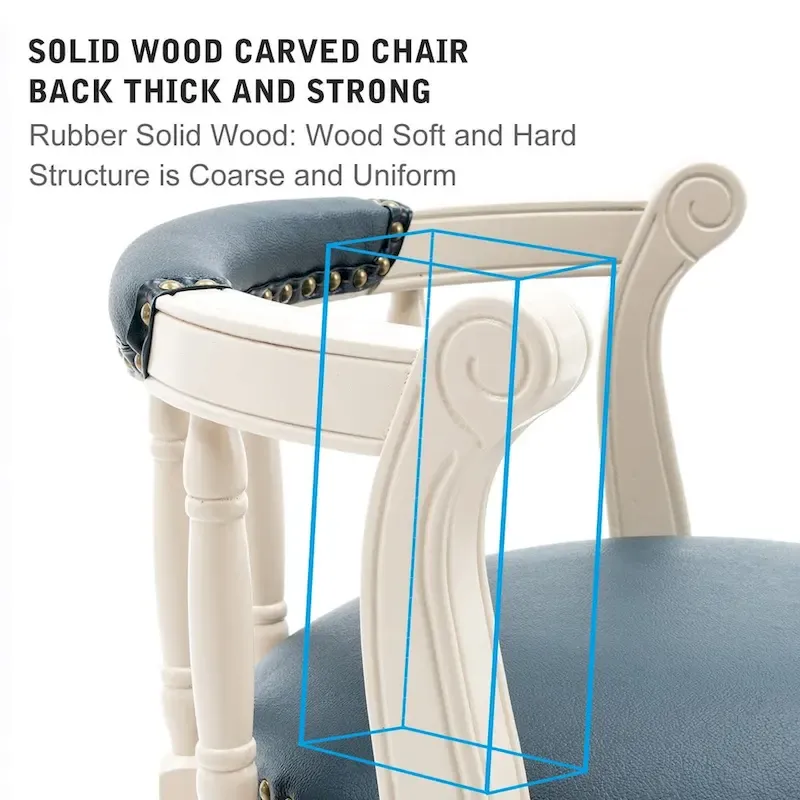 Leather Wooden Bar Stools