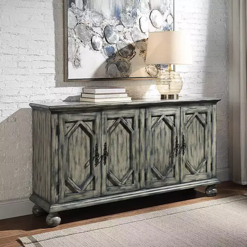Pavan Decorative Storage Cabinet in Rustic Gray