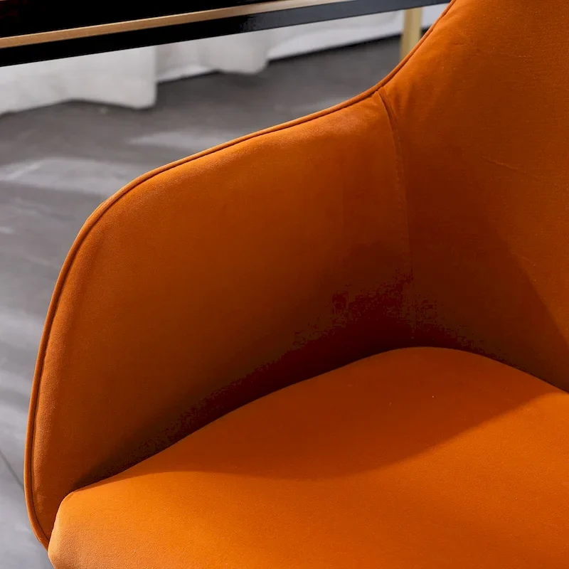 Home Office Chair With Gold Metal Legs