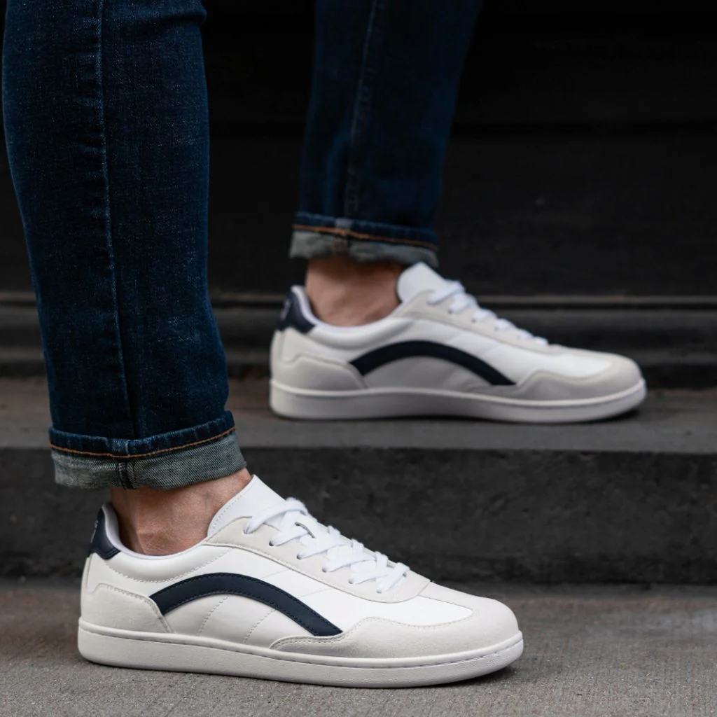 | White x Navy