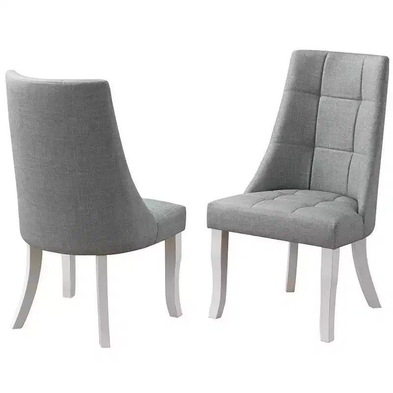 Kings Brand Furniture Milan Vinyl Upholstery Kitchen Dinette Dining Room Side Chairs, Set of 2.