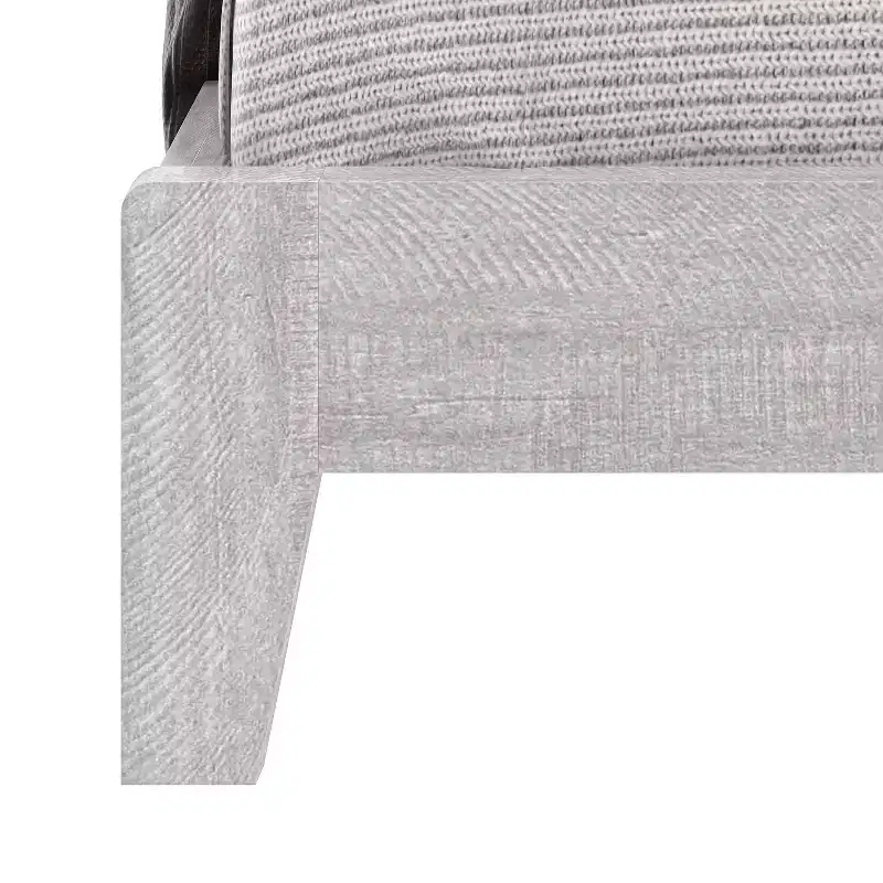 Galano Queen Tiena Lencia Bed with Headboard  Dusty Grey Oak