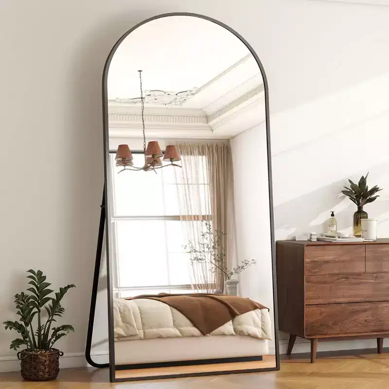 VETROVUE Oversized 30x71 Floor Mirror Arched Full Length Mirrors