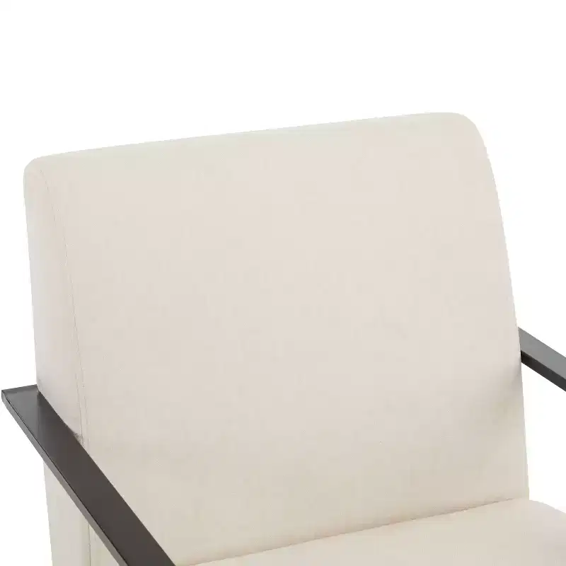 Modern Upholstered Iron Club Chair