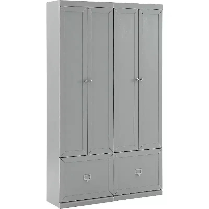 74 in H and 12.5 in.W Metal Utility Storage Cabinets with 2-Doors and 3 Shelves