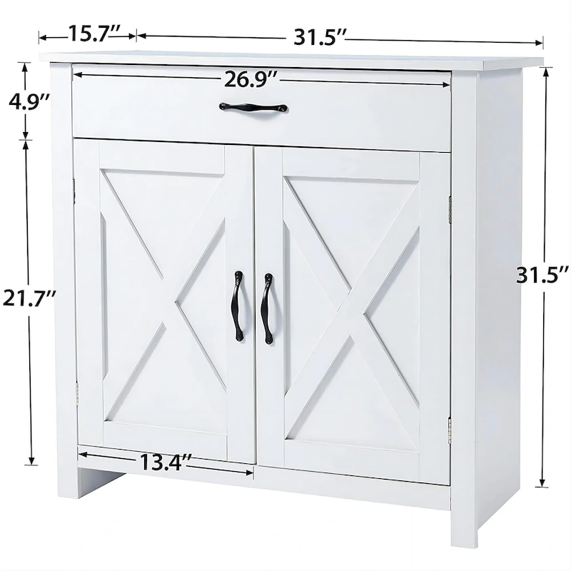 AVAWING Kitchen Sideboard Buffet Cabinet Entryway Cupboard Server