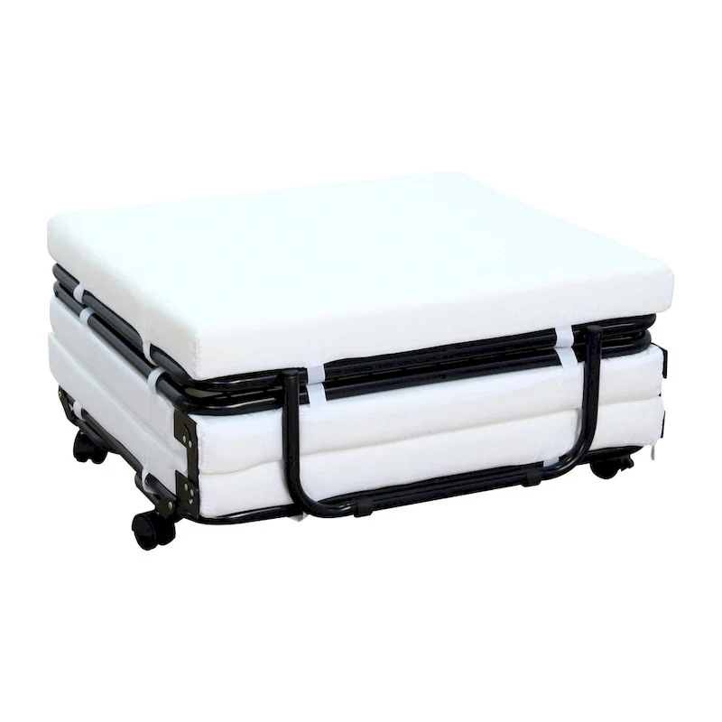 HomCom Folding Sofa Ottoman Lounge Bed Sleeper