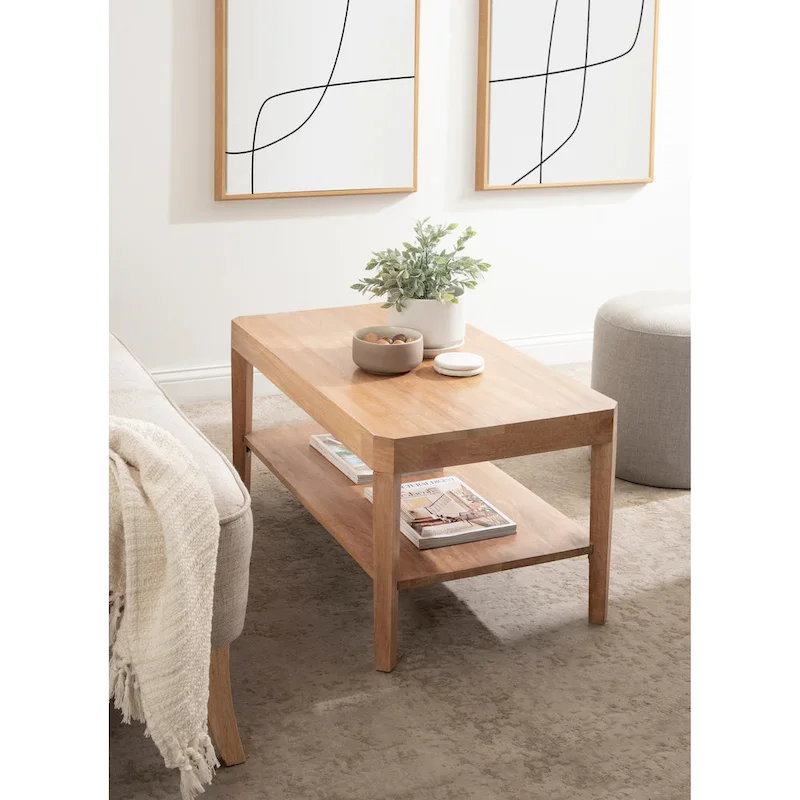 Kate and Laurel Talcott Rectangle Coffee Table