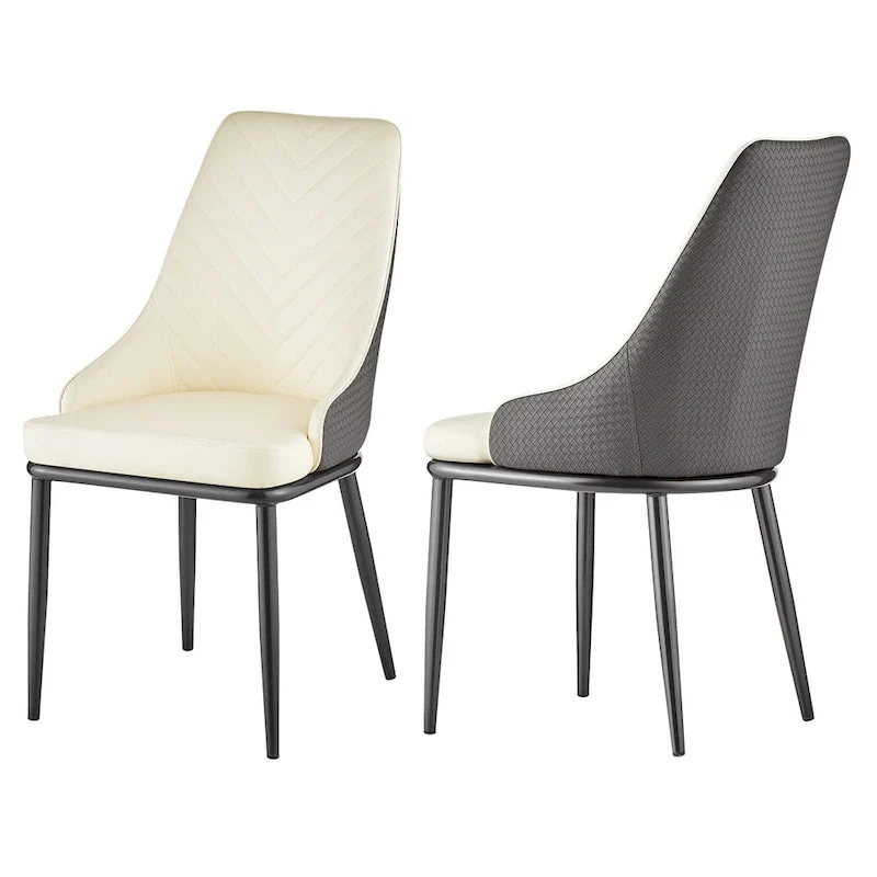 Faux Leather Upholstered Dining Chairs, Set of 4 - 18.1W x 21.3W x 36.6H