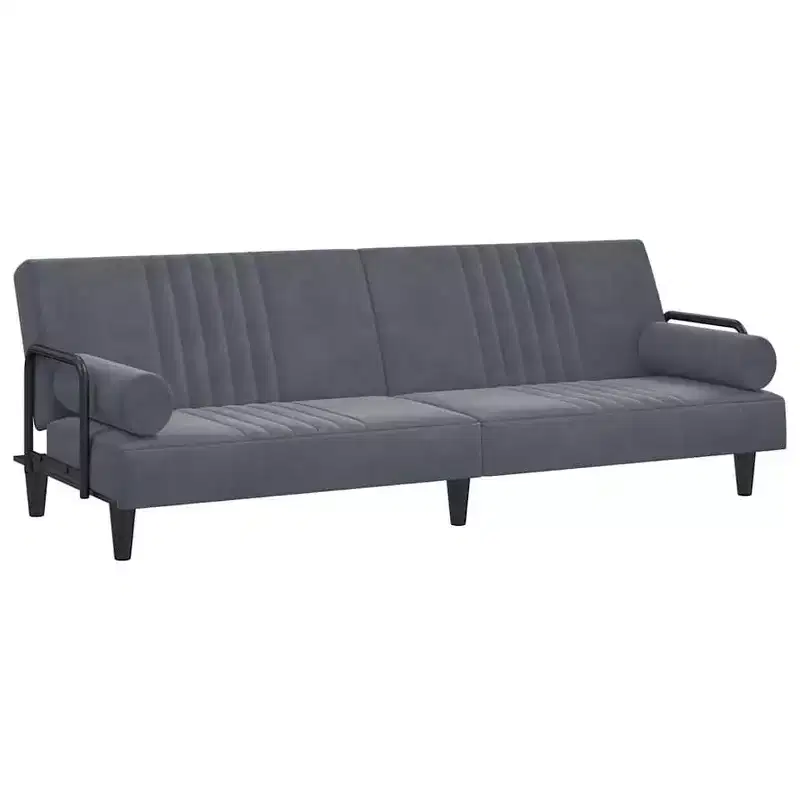 vidaXL Sofa Bed with Armrests Couch Recliner Loveseat Folding Daybed Velvet