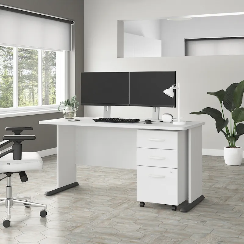 Studio A 60W Computer Desk with Drawers