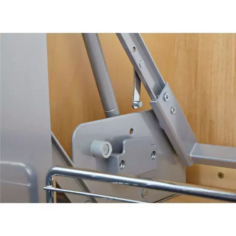 Convenient Heavy-Duty -Tier Mounted Wall Cabinet Pull-Down Shelving System