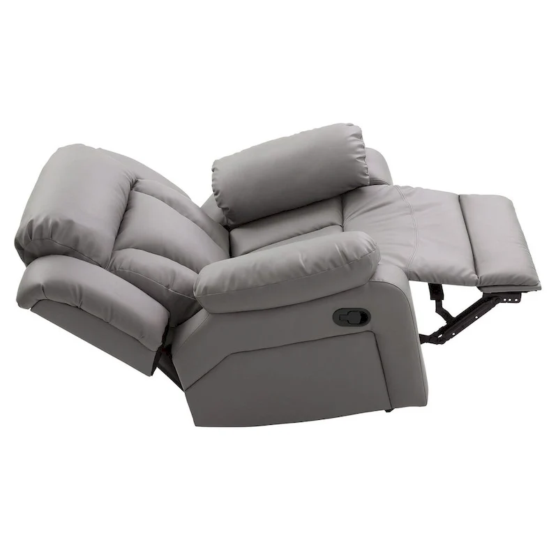 Daria Faux Leather Upholstery Reclining Chair - 38L x 37W x 41H