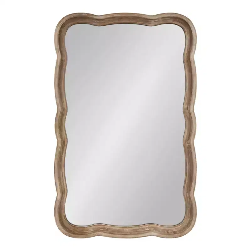 23.5 x 38 Hatherleig Scallop Wall Mirror - Kate & Laurel All Things Decor