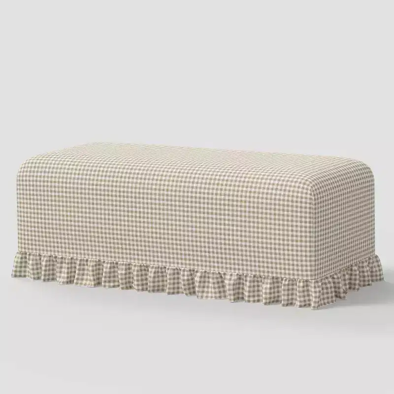 Ruffle Slipcover Dining Bench - Threshold designed with Studio McGee