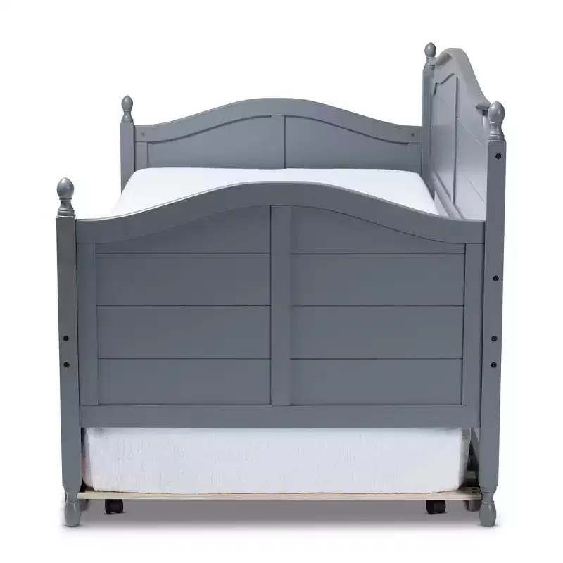 Twin Mara Wood Daybed with Trundle - Baxton Studio