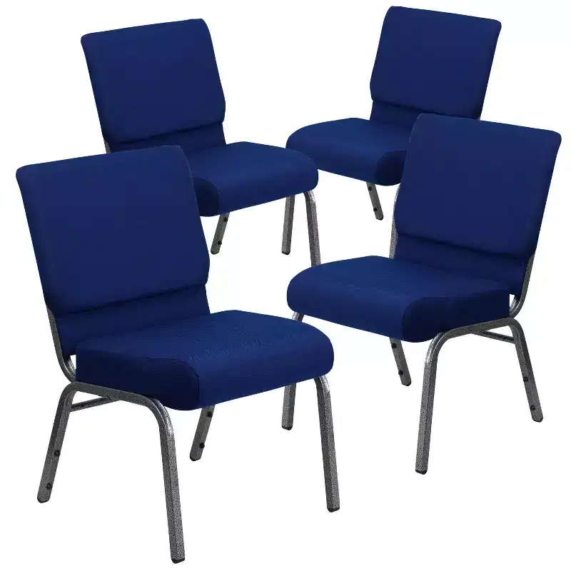 4 Pack 21''W Stacking Church Chair