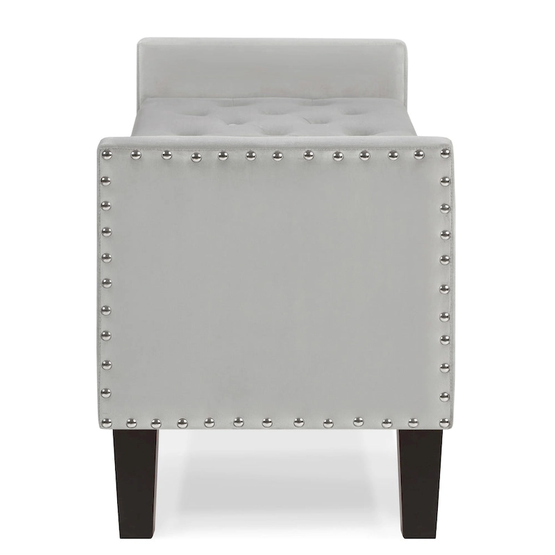 Entryway Living Room Soft Padded Seat with Armrest,Bed Bench