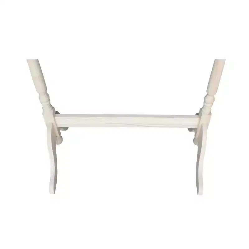 Quilt Rack Unfinished - International Concepts: Solid Wood Blanket Storage with 3 Rungs