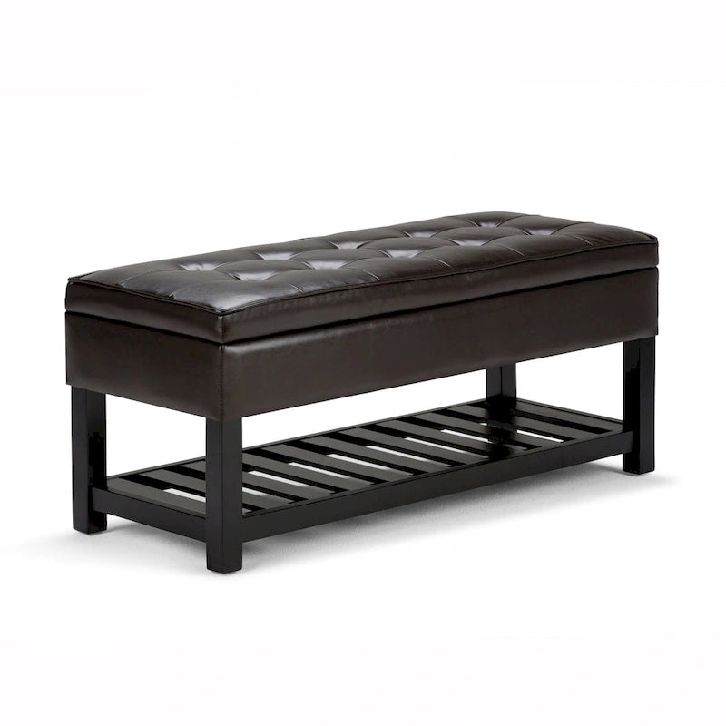 44 inch Wide Transitional Rectangle Ottoman Bench