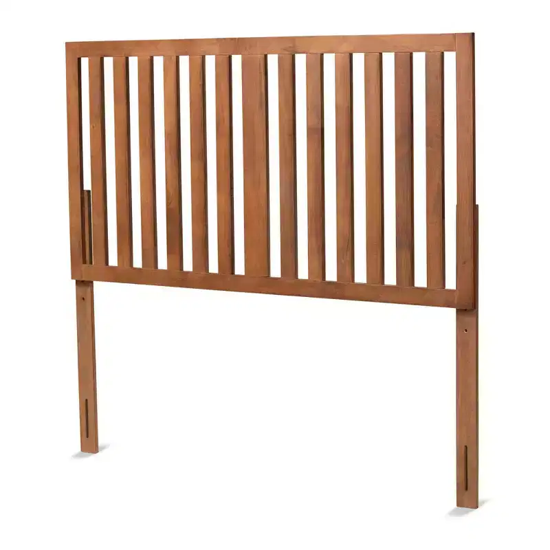Modern Wood Headboard - Walnut, Queen Size, 50