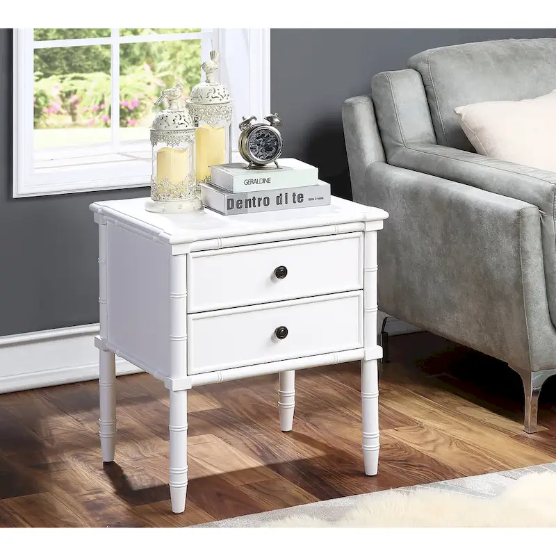 Ettington Carved Bamboo 2-drawer Nightstand by Greyson Living
