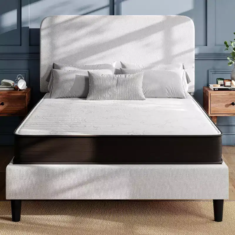 Flash Furniture Dream 8 Inch Hybrid Mattress, High Density Foam and Innerspring Mattress in a Box, CertiPur-US Certified Foam