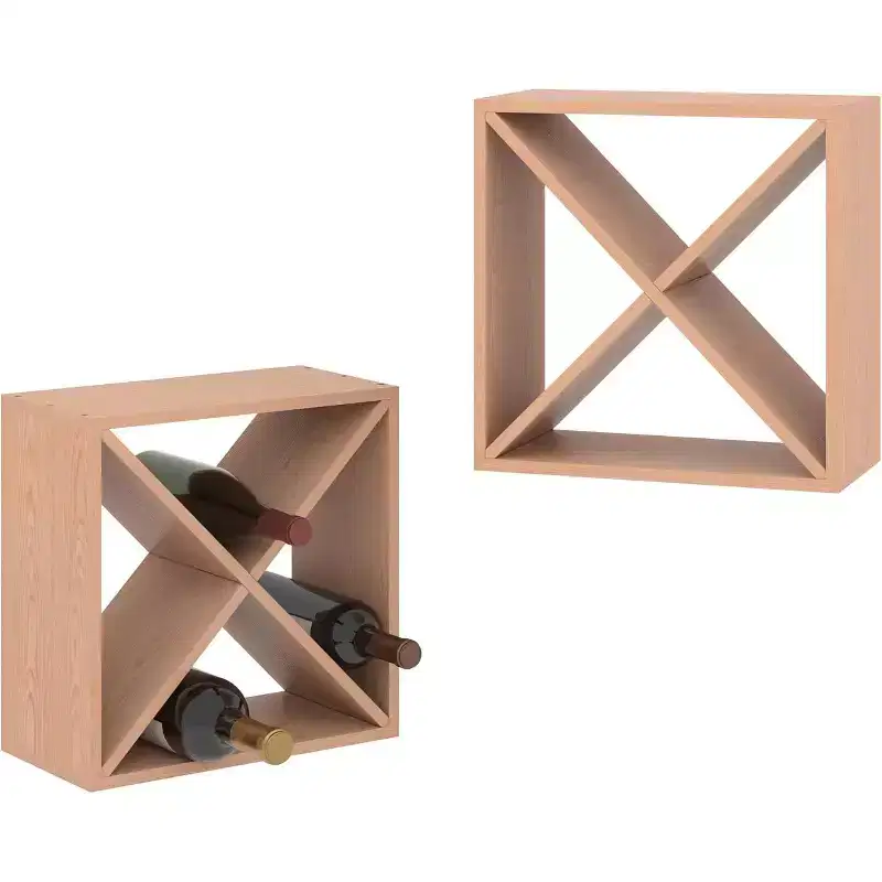 24 Bottle Stackable Wine Rack, Set of 2