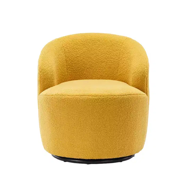 Fabric Swivel Accent Armchair Barrel Chair