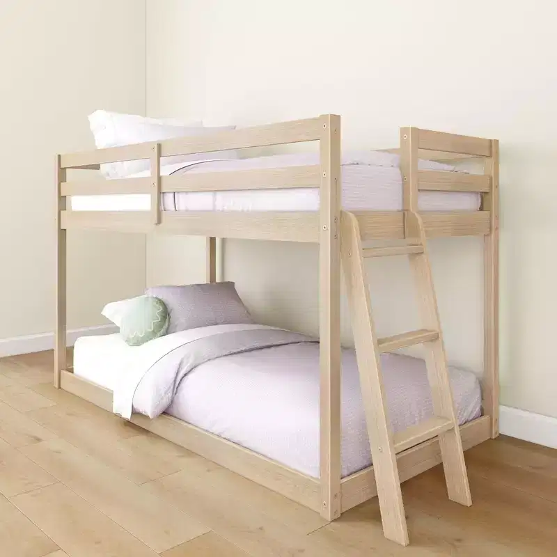 Plywood Twin/Twin Low Bunk Bed