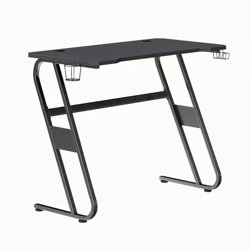 Flash Furniture Gaming Ergonomic Desk with Cup Holder and Headphone Hook