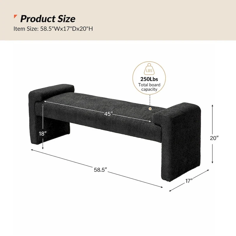 Roland Upholstered Bedroom Bench by HULALA HOME