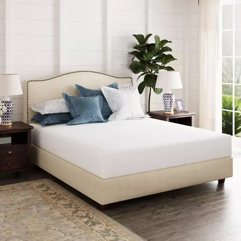 White Gel Memory Foam Mattress, Medium Firm – Twin/Full/Queen/King, 1 Person