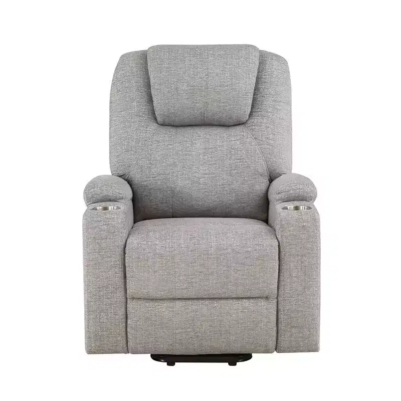 Acme Furniture Evander Power Reclining Sofa Light Gray Chenille