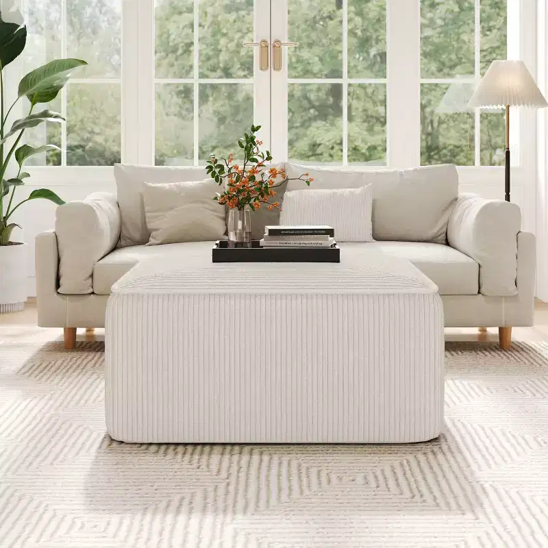 Christopher Knight Home Yzabella Modern Indoor Versatile Upholstered Square Ottoman