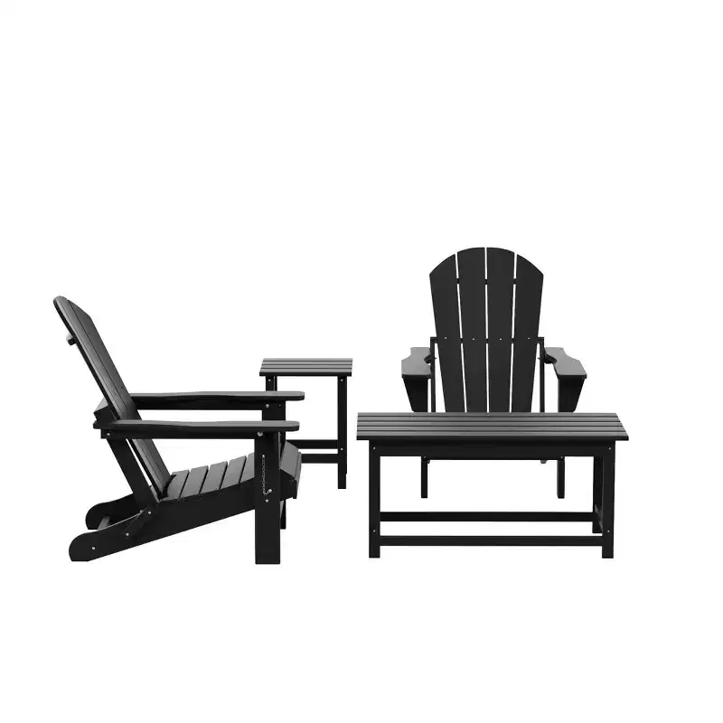 WestinTrends 4-Piece Outdoor Paio Adirondack Conversation Set