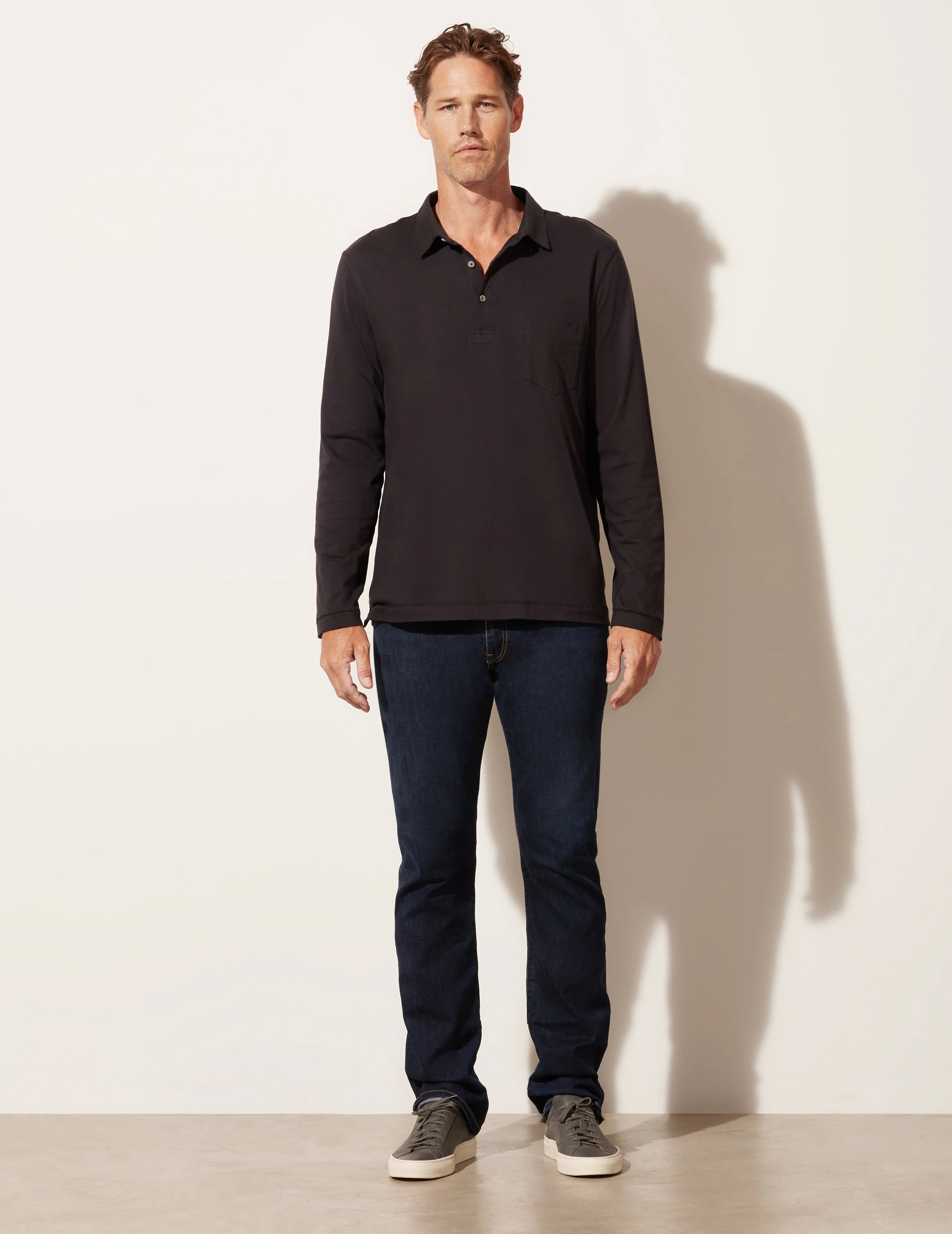 Long Sleeve Pocket Polo