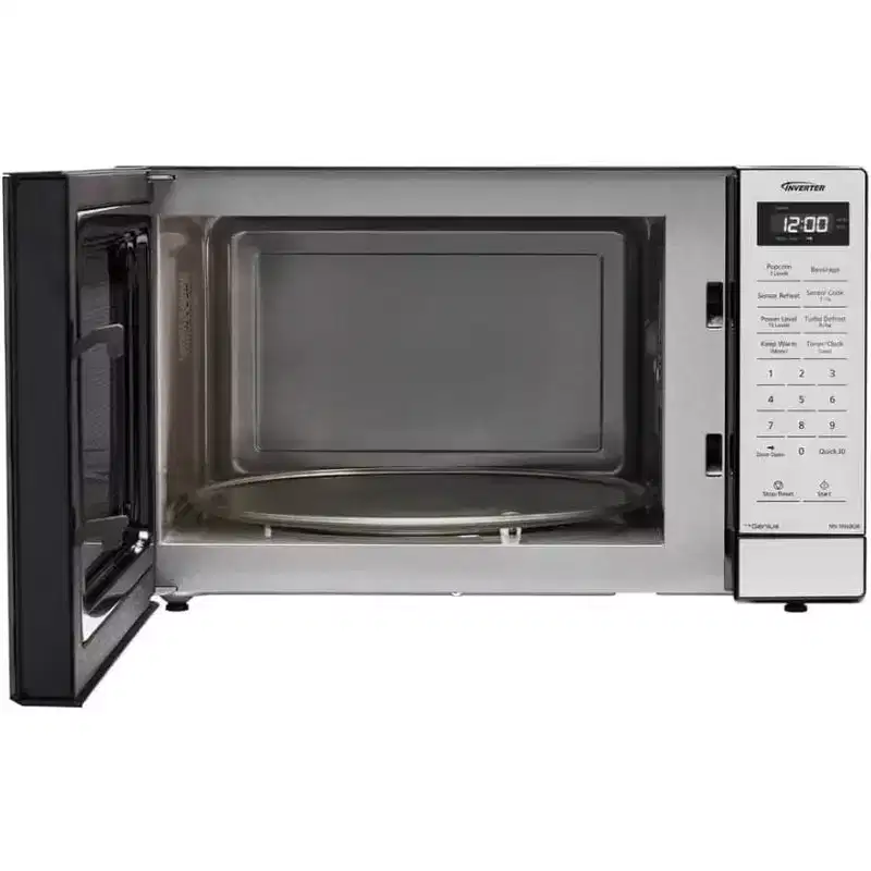 Refurbished: Panasonic NN-SN68QB 1.2 cu. ft. 1250W Inverter Microwave, Black  Manufacturer Refurbished