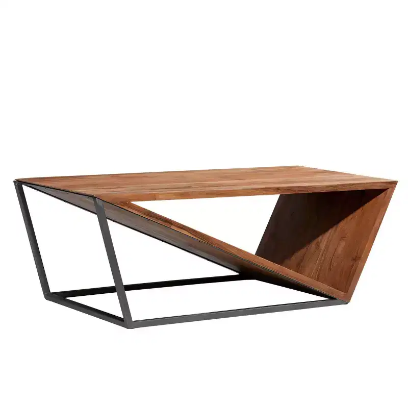 Modern Triangular Coffee Table Brown - Olivia & May