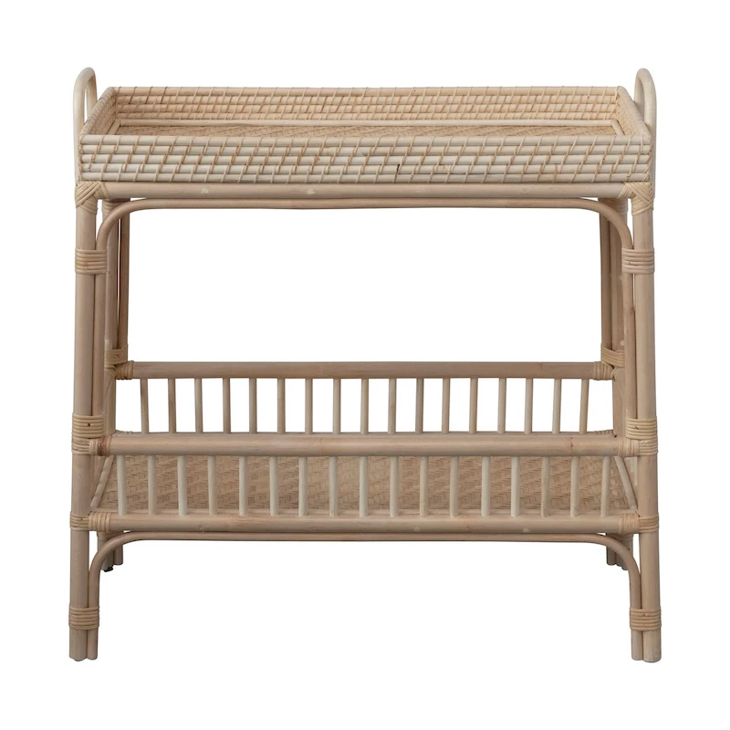 2-Tier Rattan Bar Storage Tray