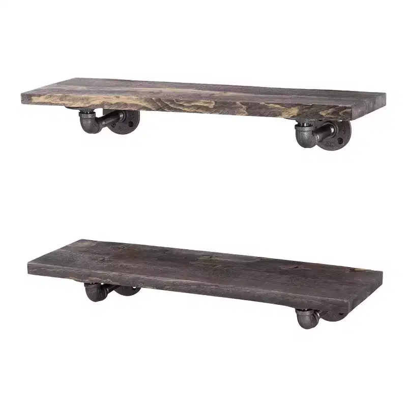 24 in. Shelves with L-Shaped Brackets by
